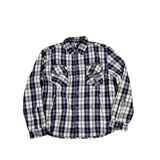 GKSPORT White & Black Flannel Shirt