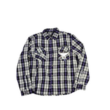GKSPORT White & Black Flannel Shirt